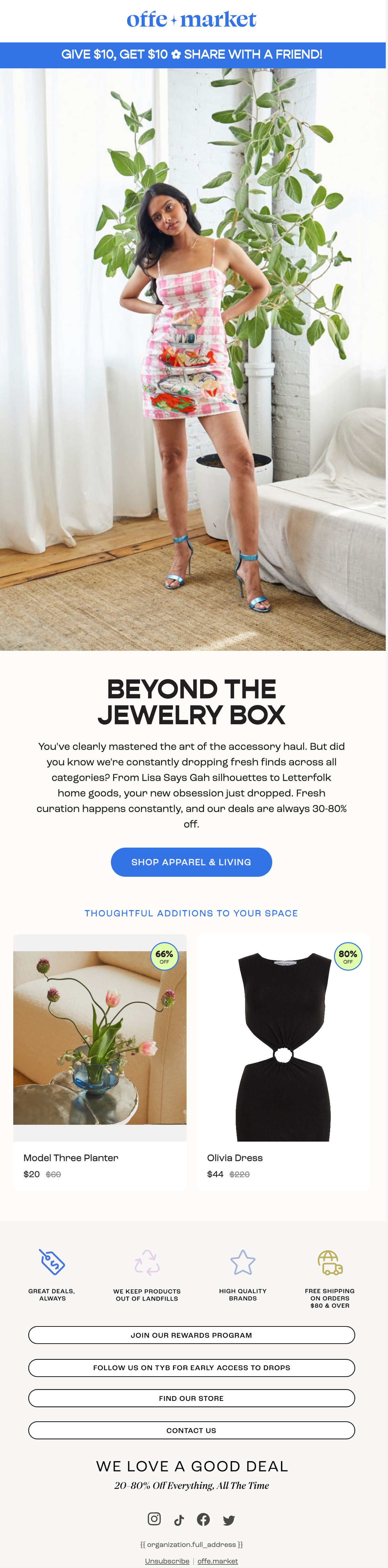 Beyond the jewelry box email screenshot